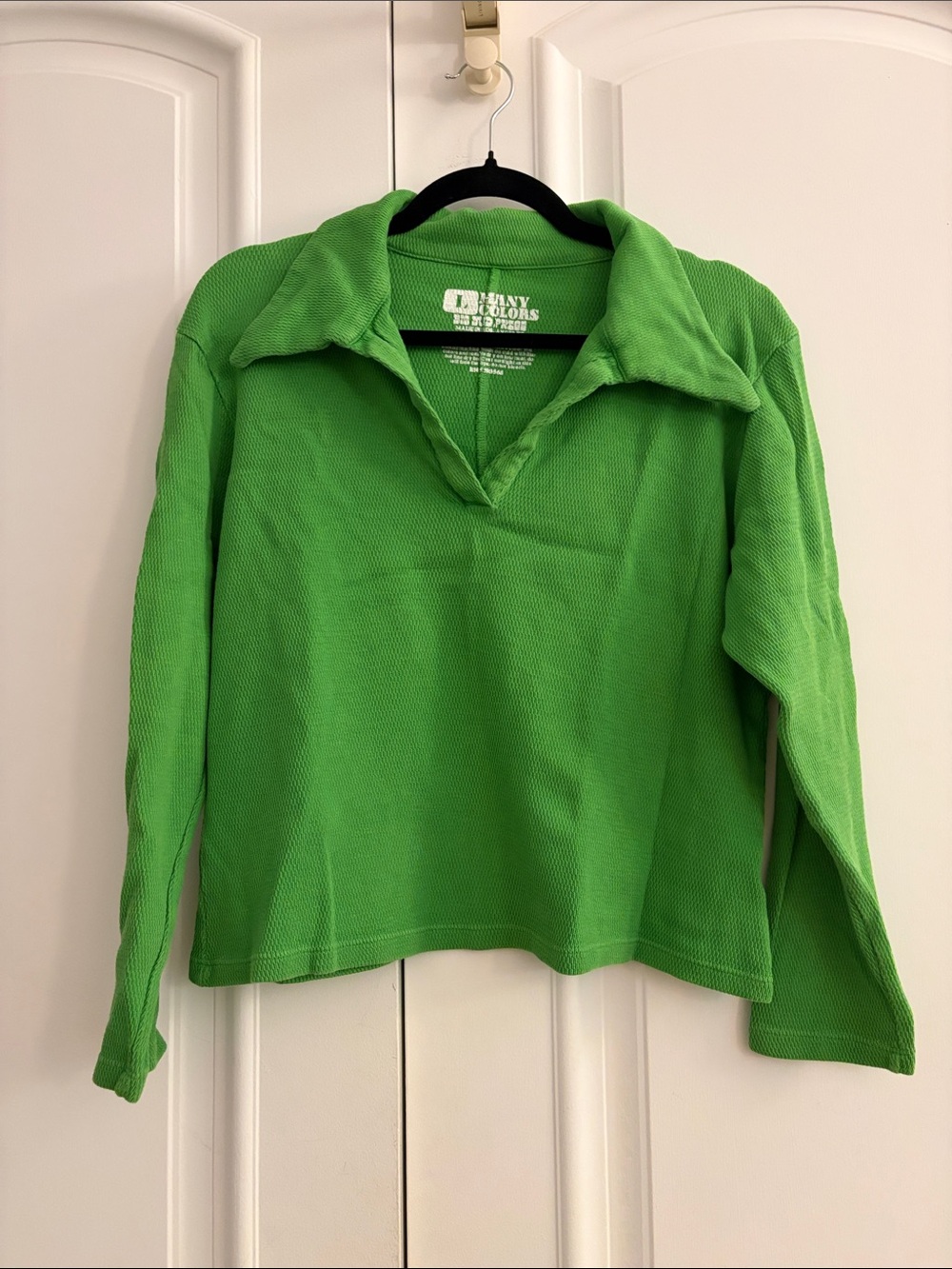 Big Bud Press KellyGreen Long Sleeve Fisherman Polo Top
